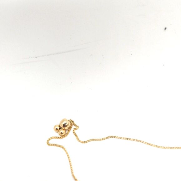 Black Onyx Bracelet Gold Dainty Chain Natural Onyx - Picture 3 of 4